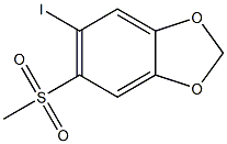 5-iodo-6-(Methylsulfonyl)benzo[d][1,3]dioxole Struktur