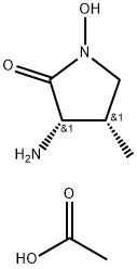 (3S,4S)-3-AMino-1-hydroxy-4-Methyl-2-pyrrolidinone Acetate Struktur