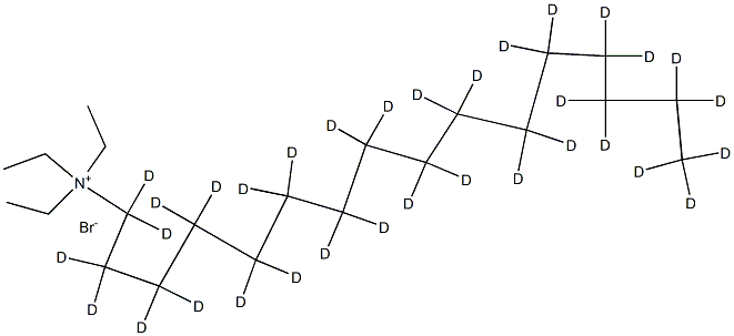 n-Hexadecyl-d33-triethylaMMoniuM BroMide Struktur