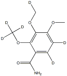 TriMethoxybenzaMide-D6 Struktur