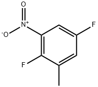 2,5-difluoro-1-methyl-3-nitrobenzene Struktur