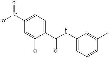 2-chloro-4-nitro-N-(3-methylphenyl)benzamide Struktur