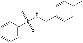 2-methyl-N-(4-methylbenzyl)benzenesulfonamide Struktur