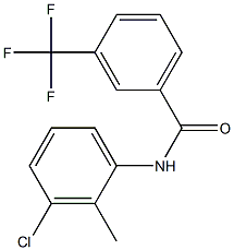 N-(3-chloro-2-methylphenyl)-3-(trifluoromethyl)benzamide Struktur