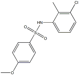 N-(3-chloro-2-methylphenyl)-4-methoxybenzenesulfonamide Struktur