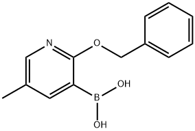 2-Benzyloxy-5-methylpyridine-3-boronic acid Struktur