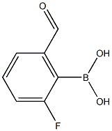 2-Fluoro-6-formylphenylboronic acid Struktur