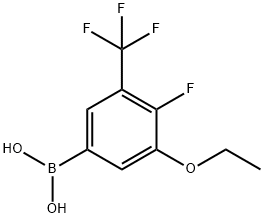 3-Ethoxy-4-fluoro-5-(trifluoromethyl)phenylboronic acid Struktur