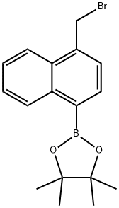 2-[4-(Bromomethyl)naphthalen-1-yl]-4,4,5,5-tetramethyl-1,3,2-dioxaborolane Struktur