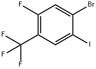 1-Bromo-5-fluoro-2-iodo-4-(trifluoromethyl)benzene Struktur