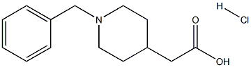 2-(1-benzylpiperidin-4-yl)acetic acid hydrochloride Struktur