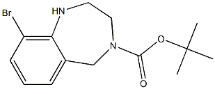 4-boc-9-BroMo-2,3,4,5-tetrahydro-1H-benzo[e][1,4]diazepine Struktur