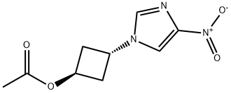 (1r,3r)-3-(4-nitro-1H-iMidazol-1-yl)cyclobutyl acetate Struktur