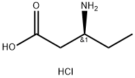 (S)-3-aMinopentanoic acid hydrochloride Struktur