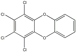 1.2.3.4-Tetrachlorodibenzo-p-dioxin Solution Struktur