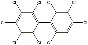 2.2'.3.3'.4.4'.5.6.6'-Nonachlorobiphenyl Solution Struktur