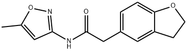 2-(2,3-Dihydrobenzofuran-5-yl)-N-(5-Methylisoxazol-3-yl)acetaMide Struktur