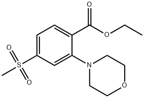 Ethyl 4-(Methylsulfonyl)-2-Morpholinobenzoate Struktur