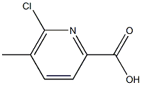 6-chloro-5-Methylpicolinic acid Struktur