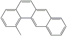 Benzo[a]anthracene, 1-methyl Struktur