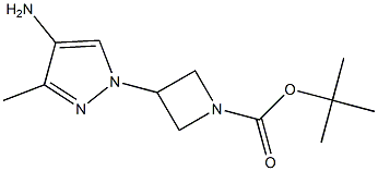 3-(4-AMino-3-Methyl-pyrazol-1-yl)-azetidine-1-carboxylic acid tert-butyl ester Struktur