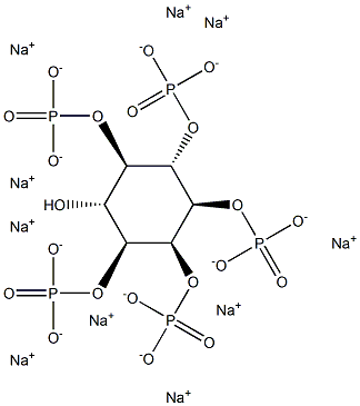 D-myo-Inositol-1,2,3,5,6-pentaphosphate (sodium salt) Struktur