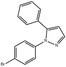 1-(4-broMophenyl)-5-phenyl-1H-pyrazole Struktur