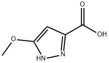 5-Methoxy-1H-pyrazole-3-carboxylic acid Struktur