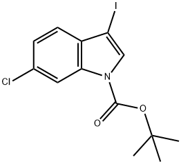 1-Boc-6-chloro-3-iodo-1H-indole Struktur