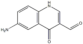 6-aMino-4-oxo-1,4-dihydroquinoline-3-carbaldehyde Struktur