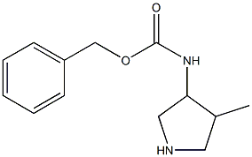 benzyl N-(4-Methylpyrrolidin-3-yl)carbaMate Struktur