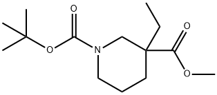 Methyl 1-Boc-3-ethylpiperidine-3-carboxylate Struktur