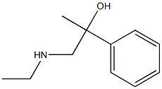 1-(ethylaMino)-2-phenylpropan-2-ol Struktur