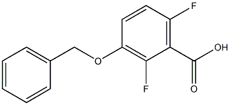 3-(benzyloxy)-2,6-difluorobenzoic acid Struktur