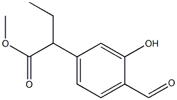 Methyl 2-(4-forMyl-3-hydroxyphenyl)butanoate Struktur