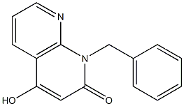 1-benzyl-4-hydroxy-1,8-naphthyridin-2(1H)-one Struktur