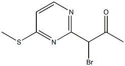 1-broMo-1-(4-(Methylthio)pyriMidin-2-yl)propan-2-one Struktur