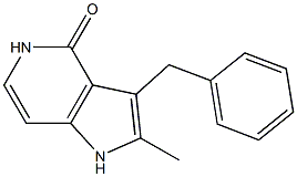 3-benzyl-2-Methyl-1H-pyrrolo[3,2-c]pyridin-4(5H)-one Struktur