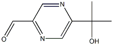 5-(2-hydroxypropan-2-yl)pyrazine-2-carbaldehyde Struktur