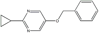 5-(benzyloxy)-2-cyclopropylpyriMidine Struktur