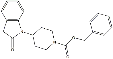 benzyl 4-(2-oxoindolin-1-yl)piperidine-1-carboxylate Struktur