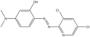 2-(3, 5-dichloro-2-pyridyazo)-5-diMethylaMinophenol Struktur