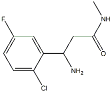 3-aMino-3-(2-chloro-5-fluorophenyl)-N-MethylpropanaMide Struktur