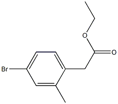 4-BROMO-2-METHYL-BENZENEACETIC ACID ETHYL ETSER Struktur