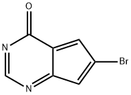 6-broMo-4H-cyclopenta[d]pyriMidin-4-one Struktur