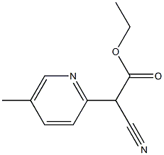 ethyl 2-cyano-2-(5-Methylpyridin-2-yl)acetate Struktur