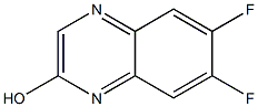 6,7-Difluoro-quinoxalin-2-ol Struktur