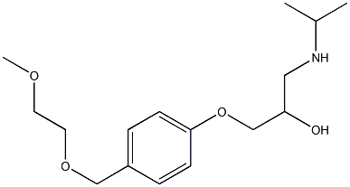 (2RS)-1-(IsopropylaMino)-3-[4-(2-Methoxyethoxy)Methyl]phenoxypropan-2-ol Struktur