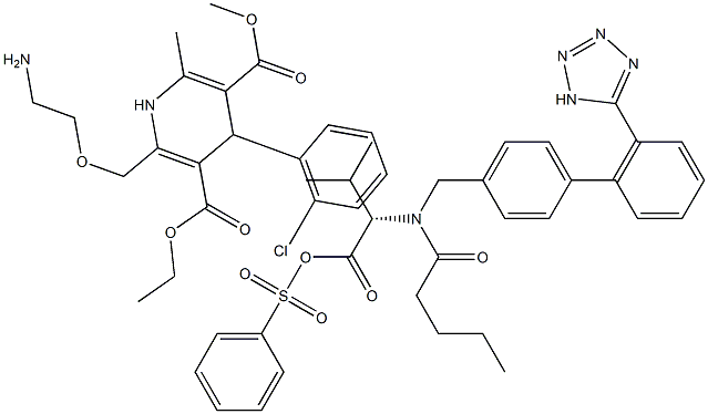 aMlodipine+valsartan Struktur