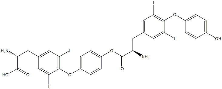 3,5-Diiodo-D-thyronine 3,5-Diiodo-D-thyronine Struktur